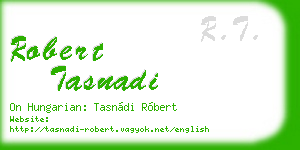 robert tasnadi business card